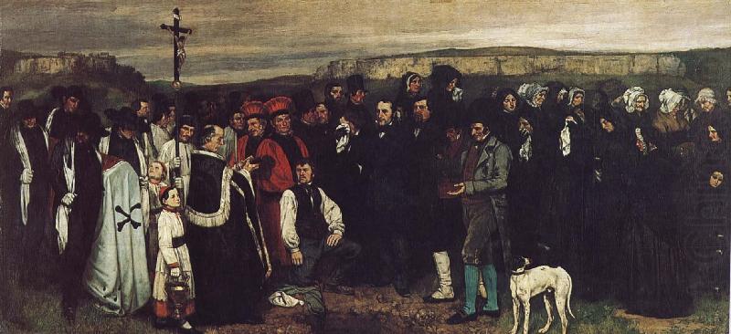 Ornans funeral, Gustave Courbet